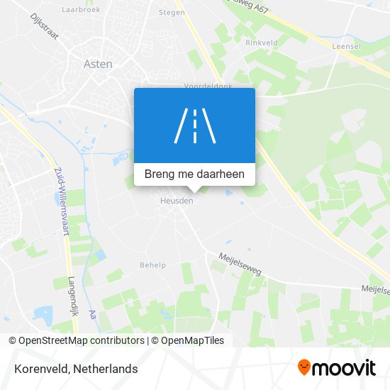 Korenveld kaart