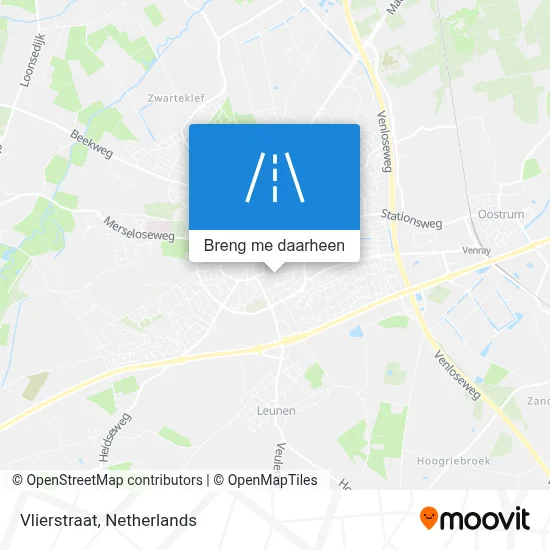 Vlierstraat kaart