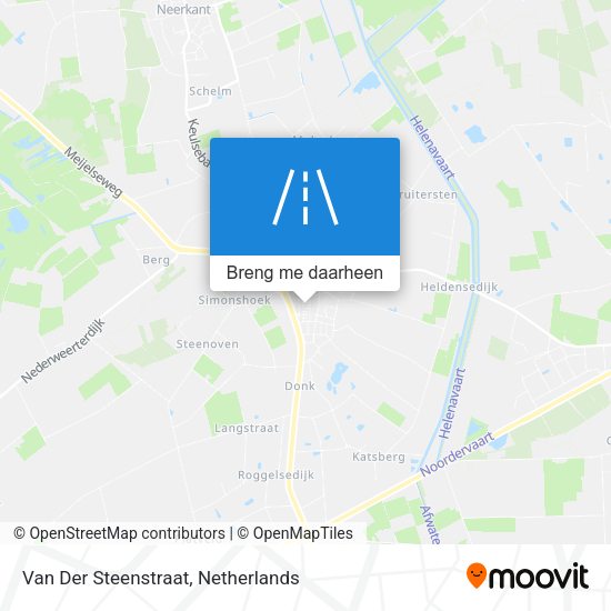 Van Der Steenstraat kaart