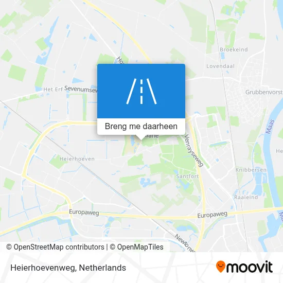 Heierhoevenweg kaart