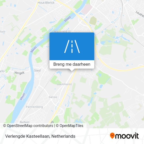 Verlengde Kasteellaan kaart