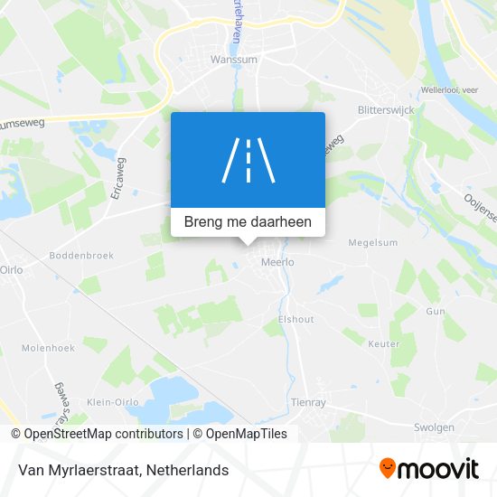 Van Myrlaerstraat kaart