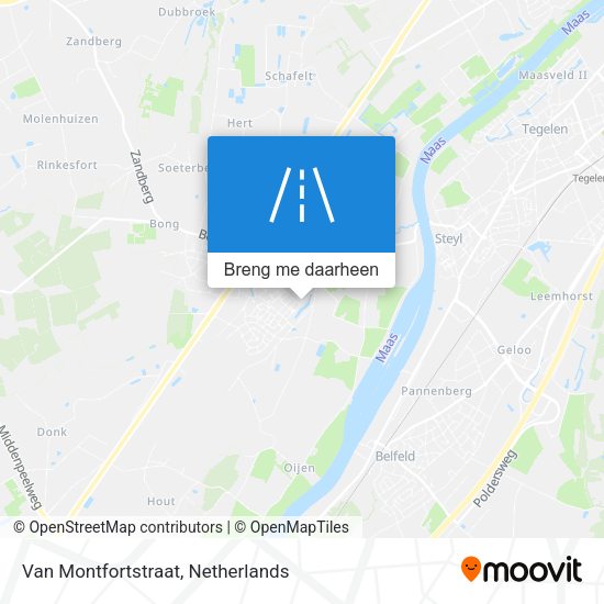 Van Montfortstraat kaart