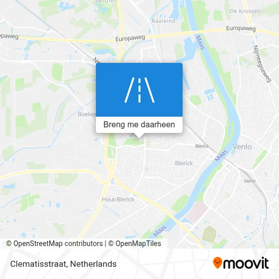 Clematisstraat kaart