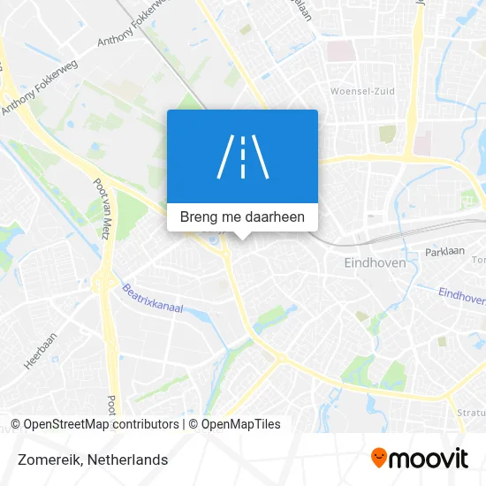 Zomereik kaart