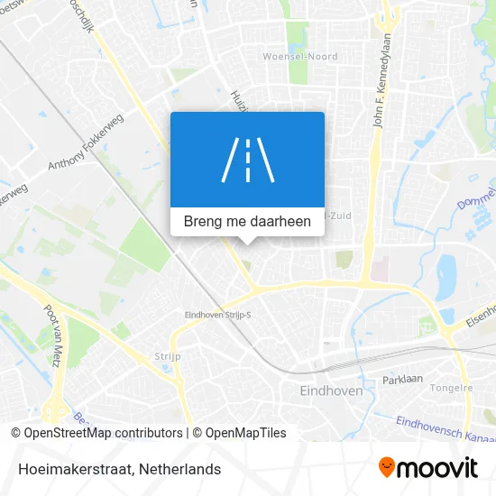 Hoeimakerstraat kaart