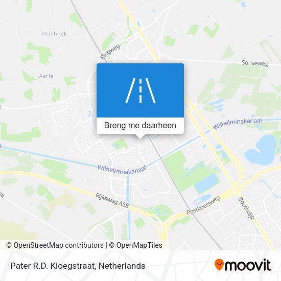 Pater R.D. Kloegstraat kaart