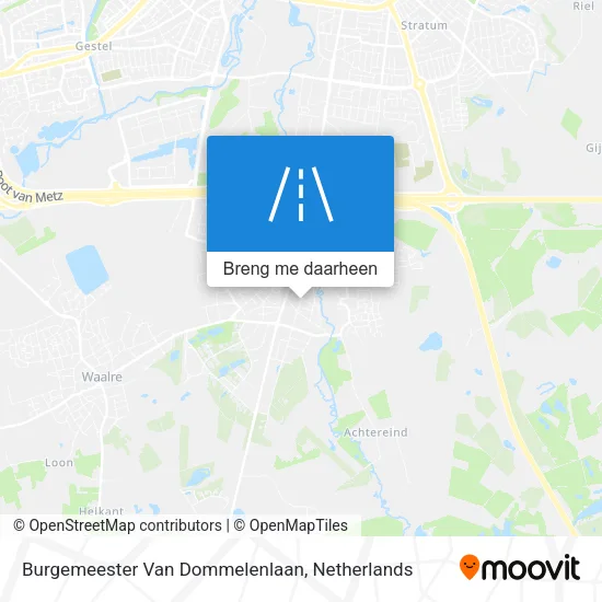 Burgemeester Van Dommelenlaan kaart