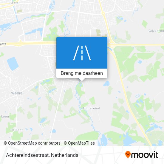 Achtereindsestraat kaart