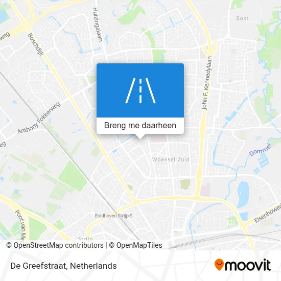De Greefstraat kaart