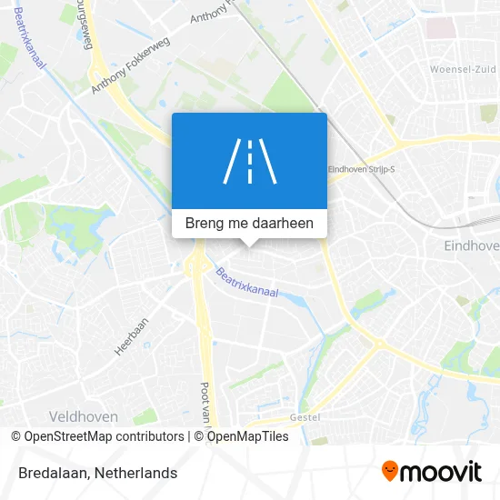 Bredalaan kaart