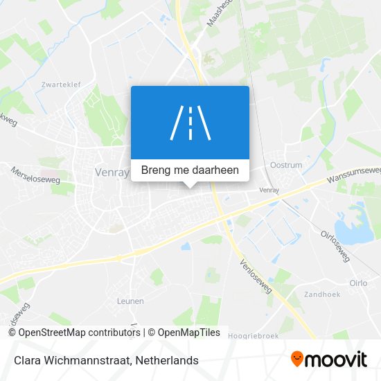Clara Wichmannstraat kaart