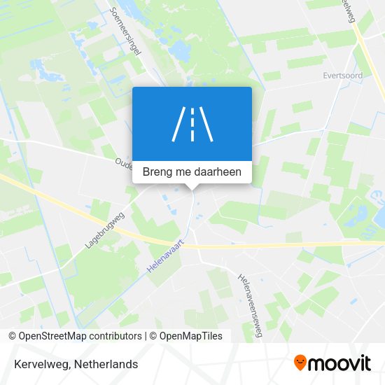 Kervelweg kaart