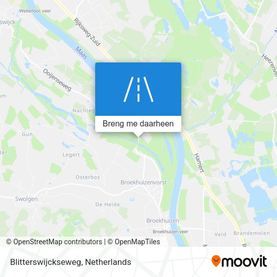 Blitterswijckseweg kaart