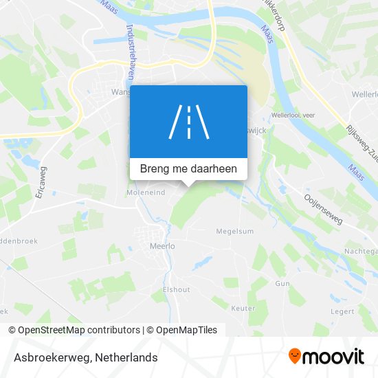 Asbroekerweg kaart