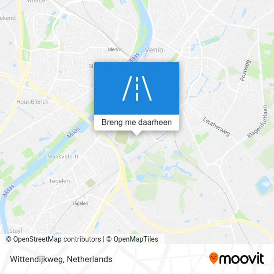 Wittendijkweg kaart