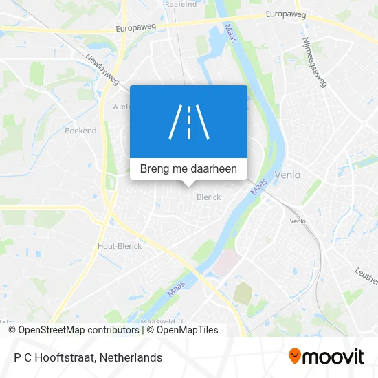 P C Hooftstraat kaart