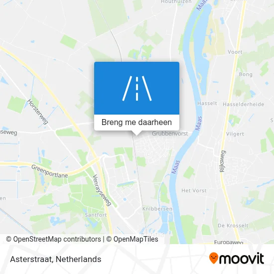 Asterstraat kaart