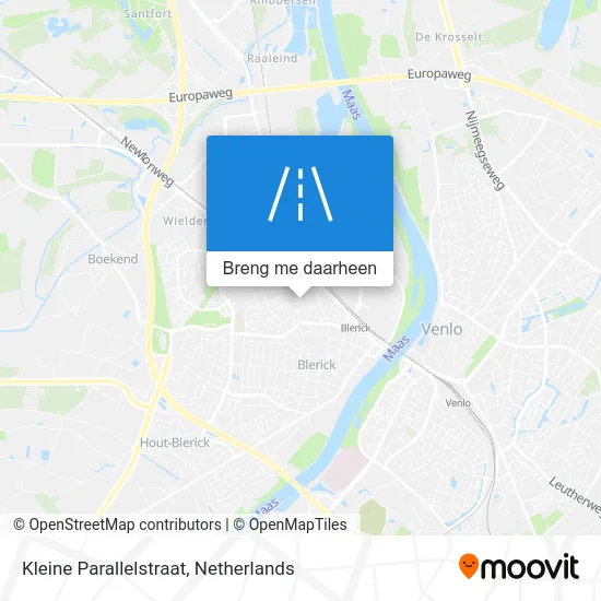 Kleine Parallelstraat kaart