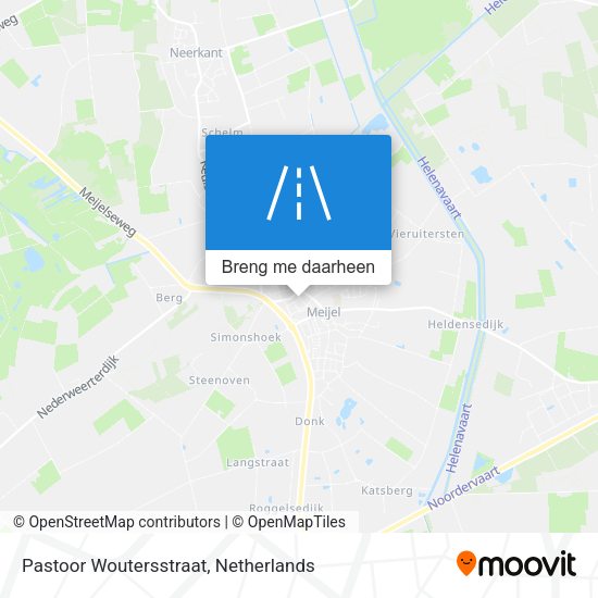 Pastoor Woutersstraat kaart