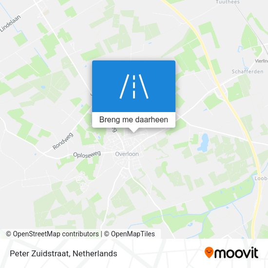 Peter Zuidstraat kaart