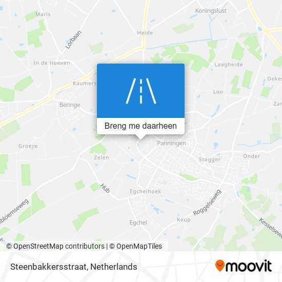 Steenbakkersstraat kaart