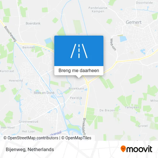 Bijenweg kaart