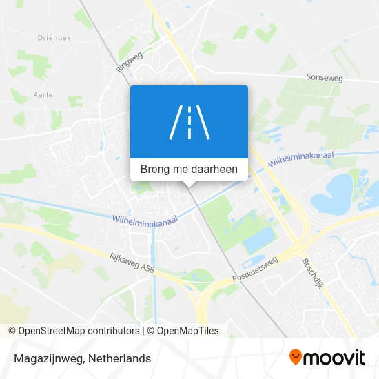 Magazijnweg kaart