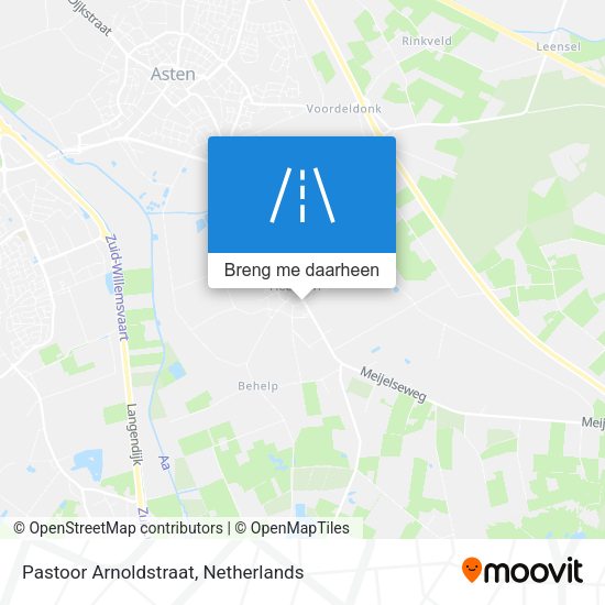 Pastoor Arnoldstraat kaart