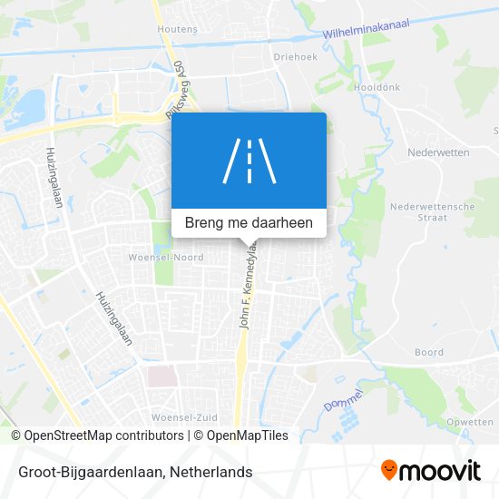Groot-Bijgaardenlaan kaart