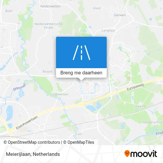 Meierijlaan kaart