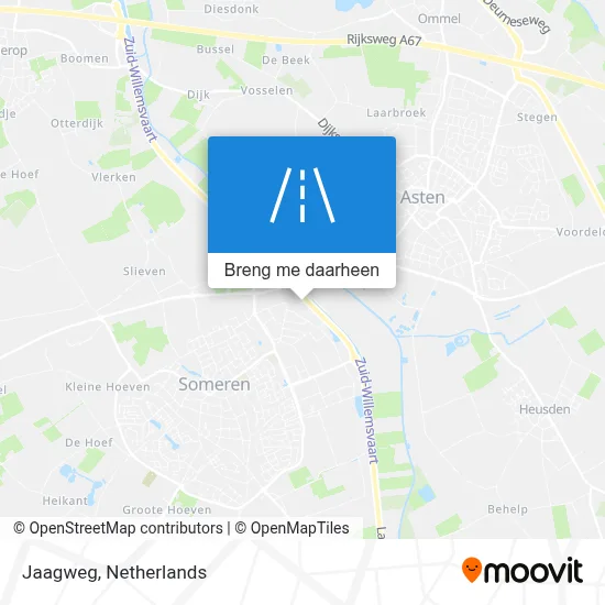 Jaagweg kaart