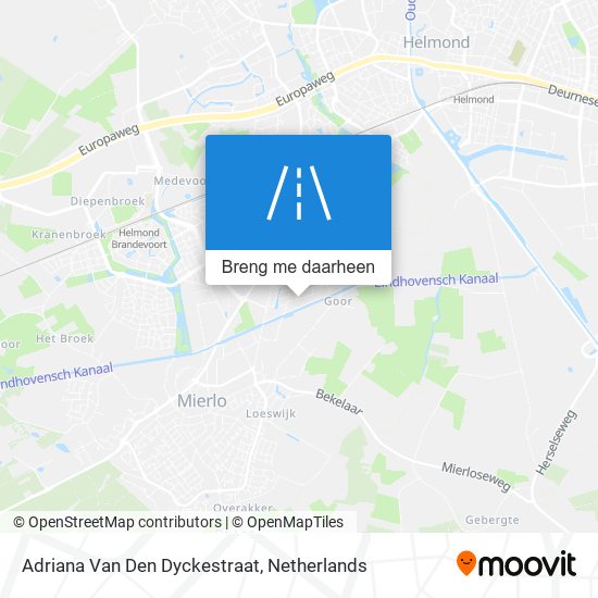 Adriana Van Den Dyckestraat kaart