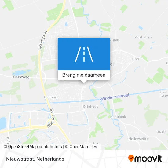 Nieuwstraat kaart