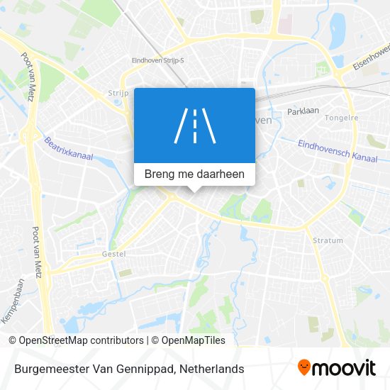 Burgemeester Van Gennippad kaart