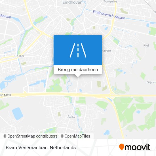 Bram Venemanlaan kaart