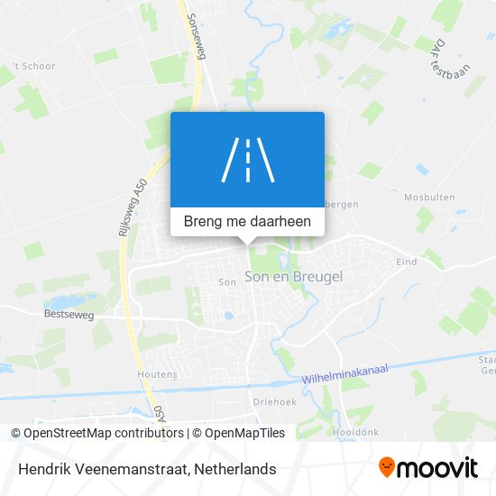 Hendrik Veenemanstraat kaart