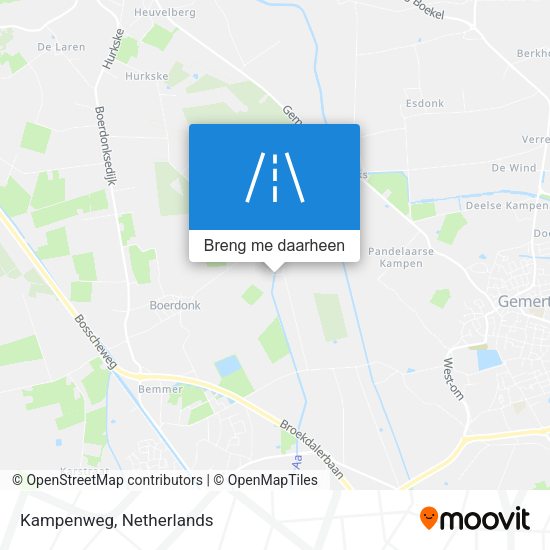 Kampenweg kaart