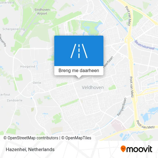 Hazenhei kaart