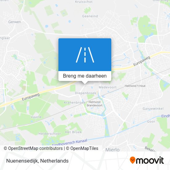 Nuenensedijk kaart