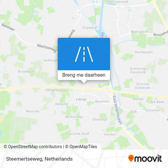 Steemertseweg kaart