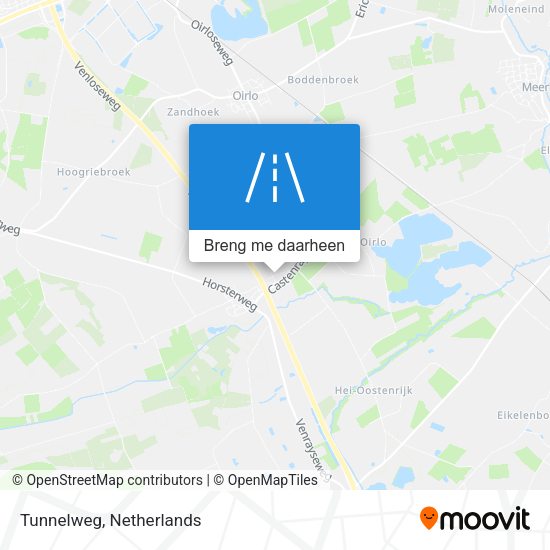 Tunnelweg kaart