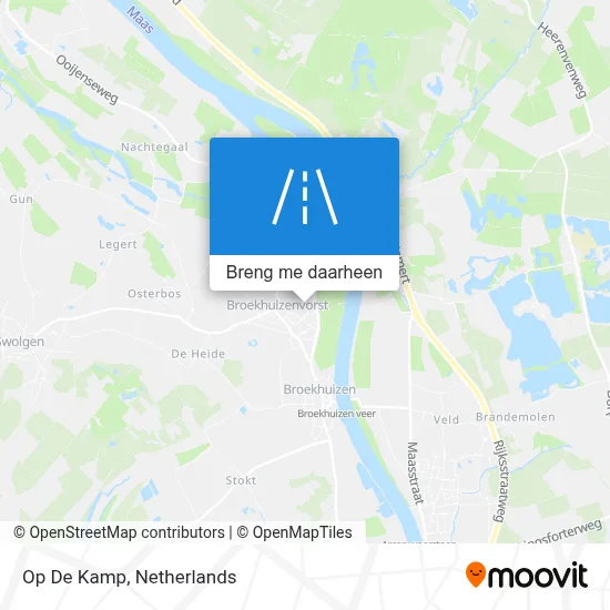 Op De Kamp kaart