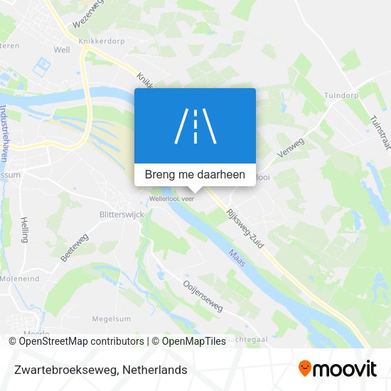Zwartebroekseweg kaart