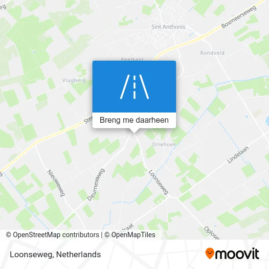Loonseweg kaart
