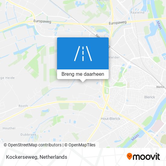 Kockerseweg kaart