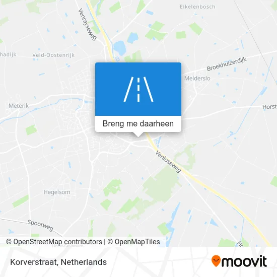Korverstraat kaart