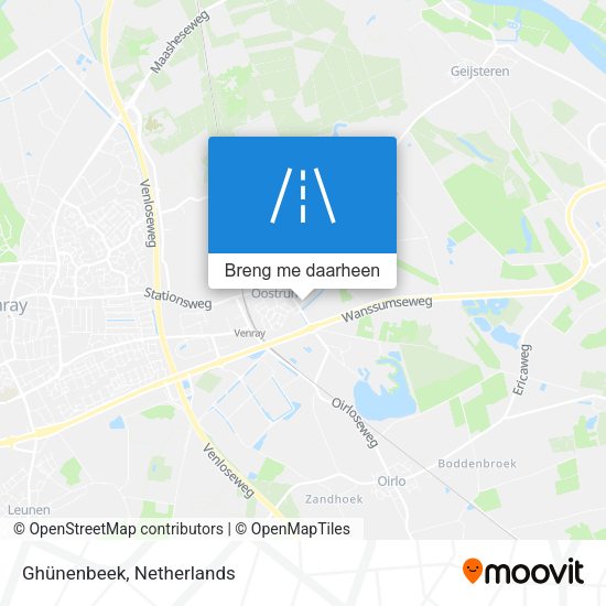 Ghünenbeek kaart