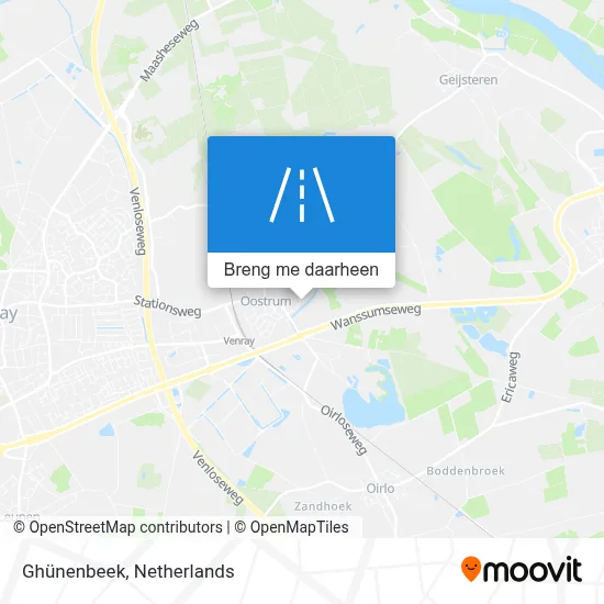 Ghünenbeek kaart