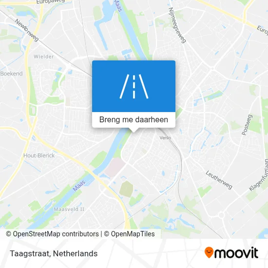 Taagstraat kaart